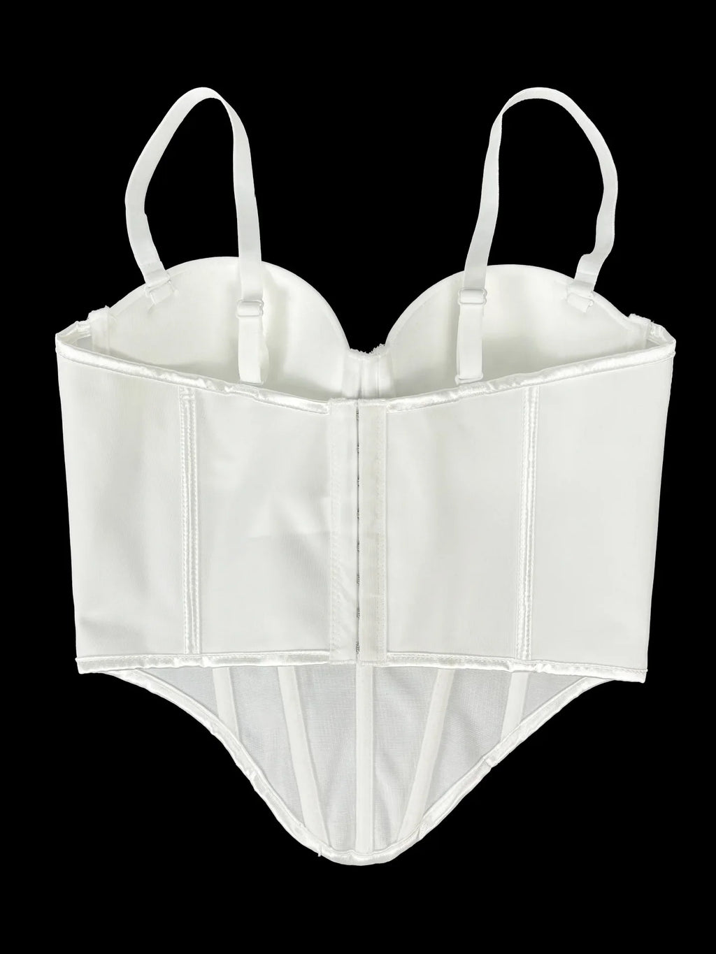 Pearl Embroidered Corset Bustier Crop Top