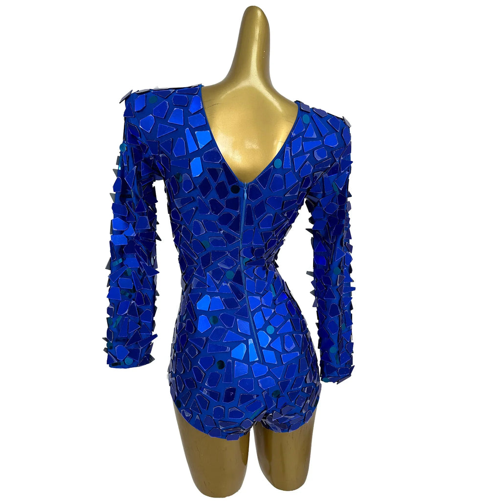 Sequin Cutout Festival Bodysuit