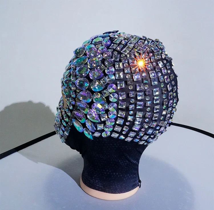Crystal Rhinestone Festival Face Mask