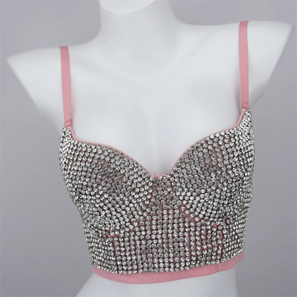 Rhinestone Corset Bustier