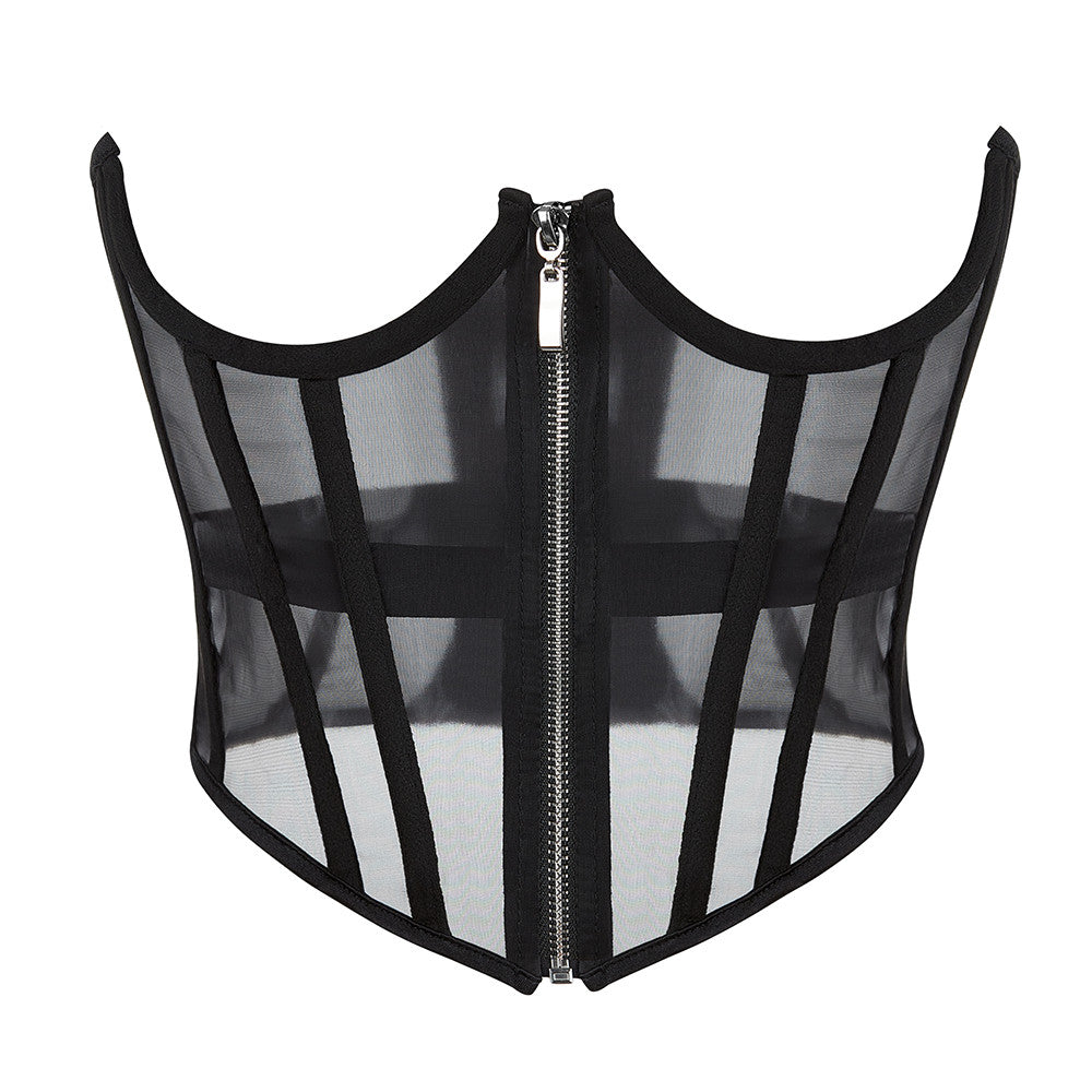 Sheer Mesh Underbust Corset