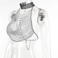 Crystal Body Harness Crop Top