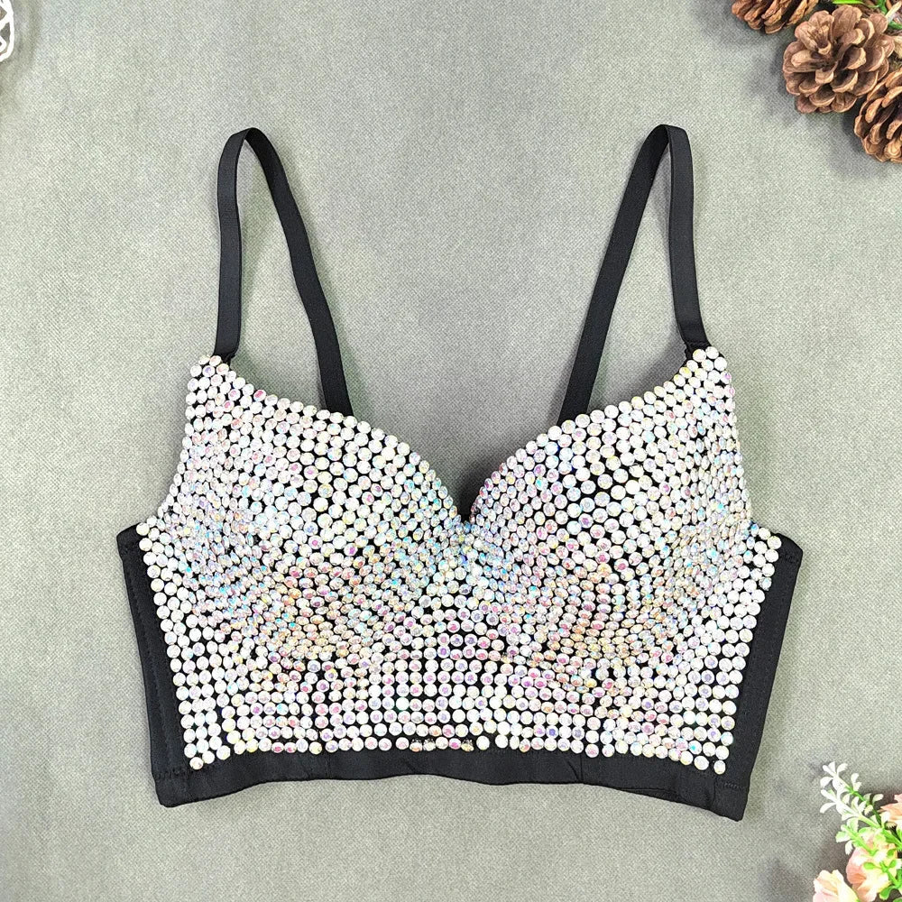 Rhinestone Corset Bustier