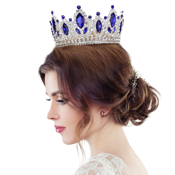 Marquise Crystal Pageant Crown Tiara