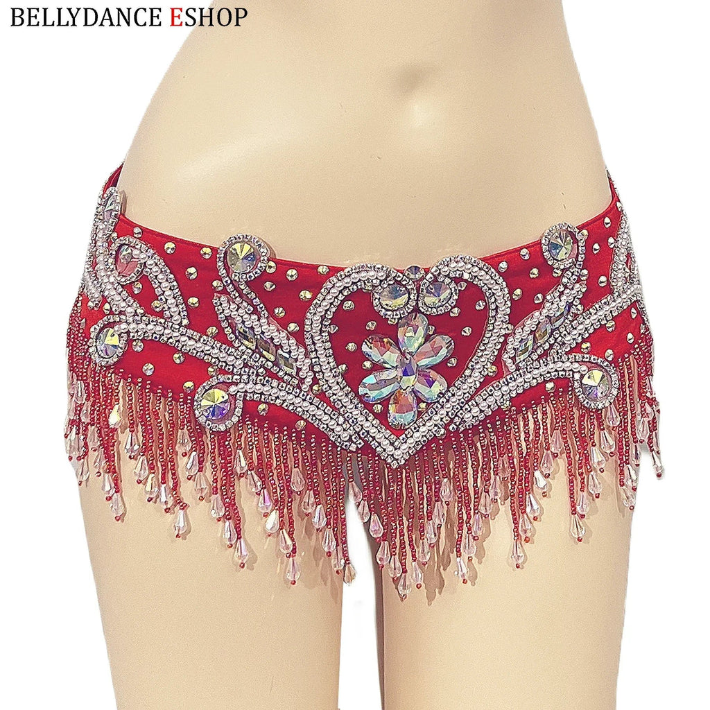Beaded Crystal Bra & Belt Set
