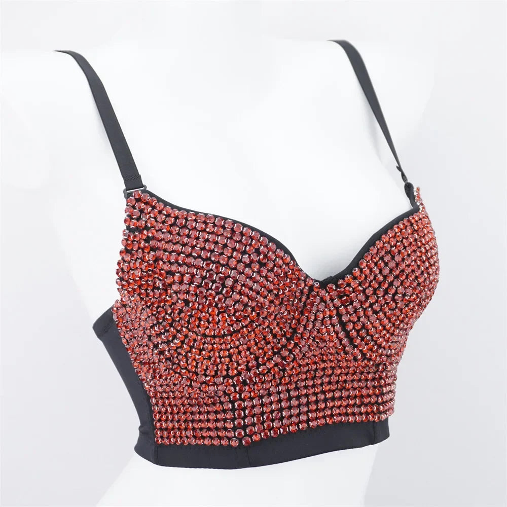 Rhinestone Corset Bustier