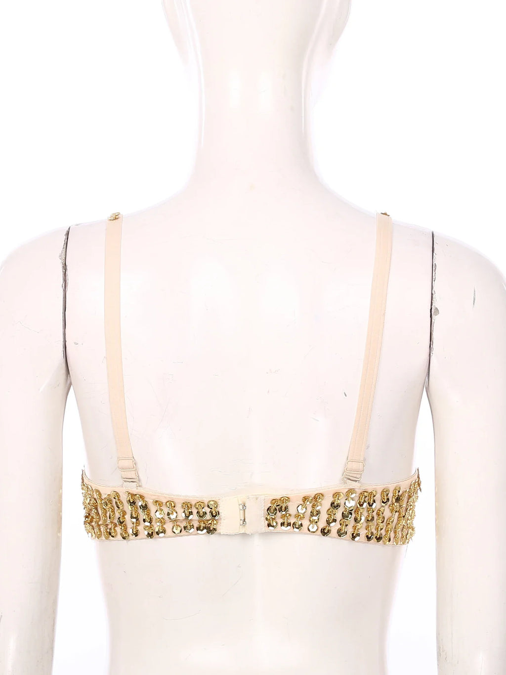 Sparkly Floral Beaded Sequin Belly Dance Bra & Tassel Performance Top