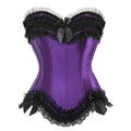 Lace Overbust Corset Bustier | Boned Plus-Size Top