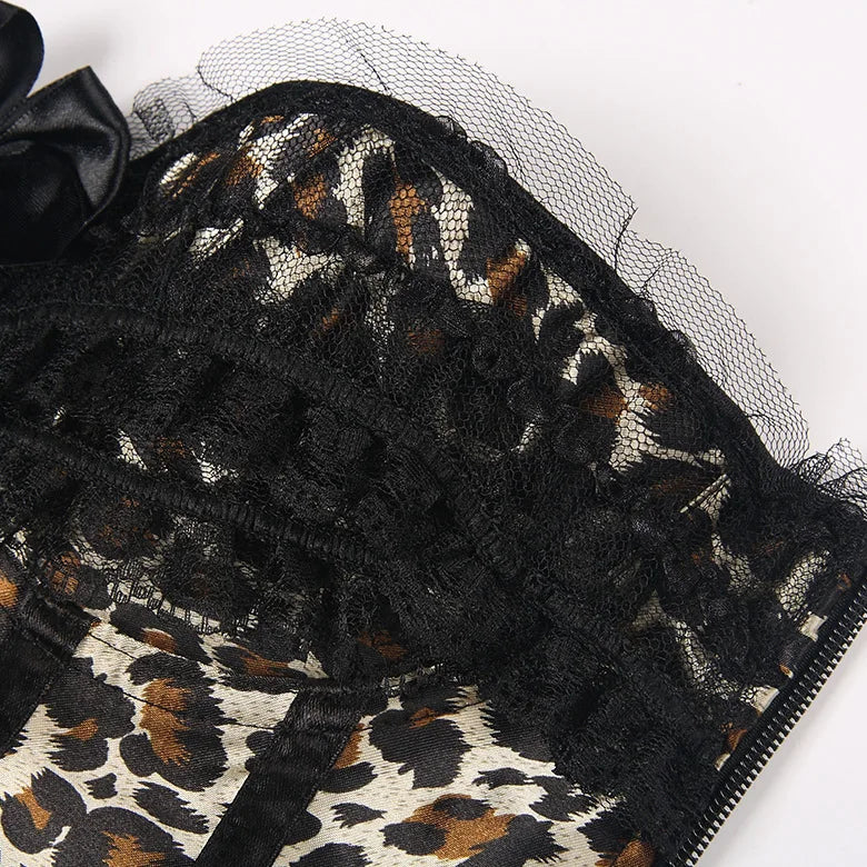 Lace Overbust Corset Bustier | Boned Plus-Size Top