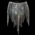 Crystal Tassel Body Chain & Skirt Set
