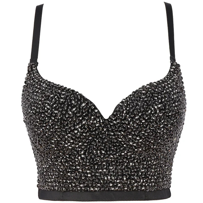 Rhinestone Corset Bustier