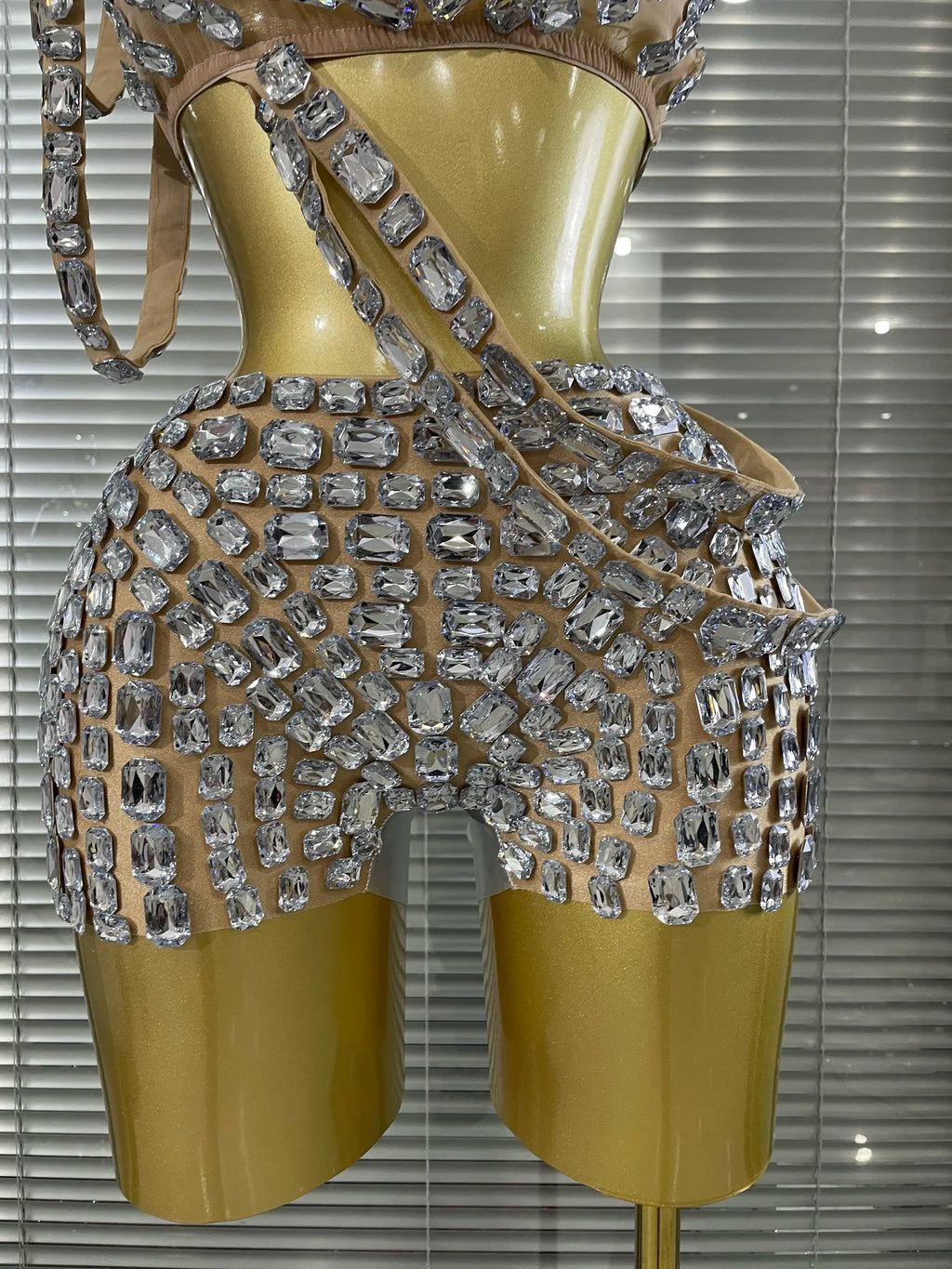 Silver Crystal Two-Piece Festival Set