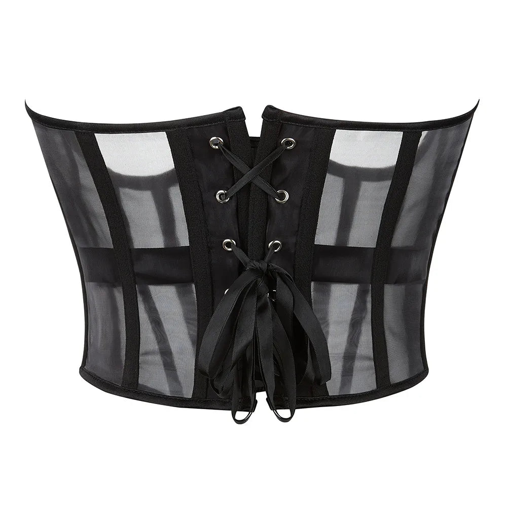 Sheer Mesh Underbust Corset