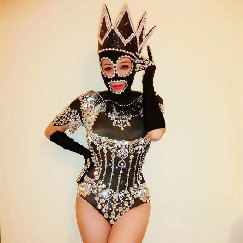 Pearl Rhinestone Three-Piece Festival Set