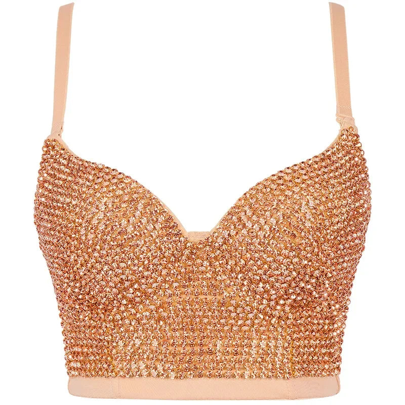 Rhinestone Corset Bustier