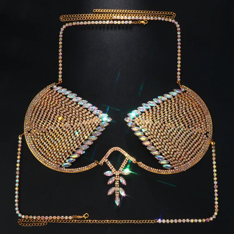 Crystal Ankh Body Chain