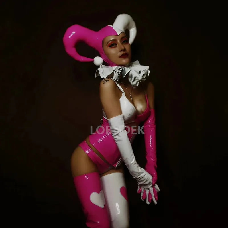 Pink Faux-Leather Four-Piece Festival Set