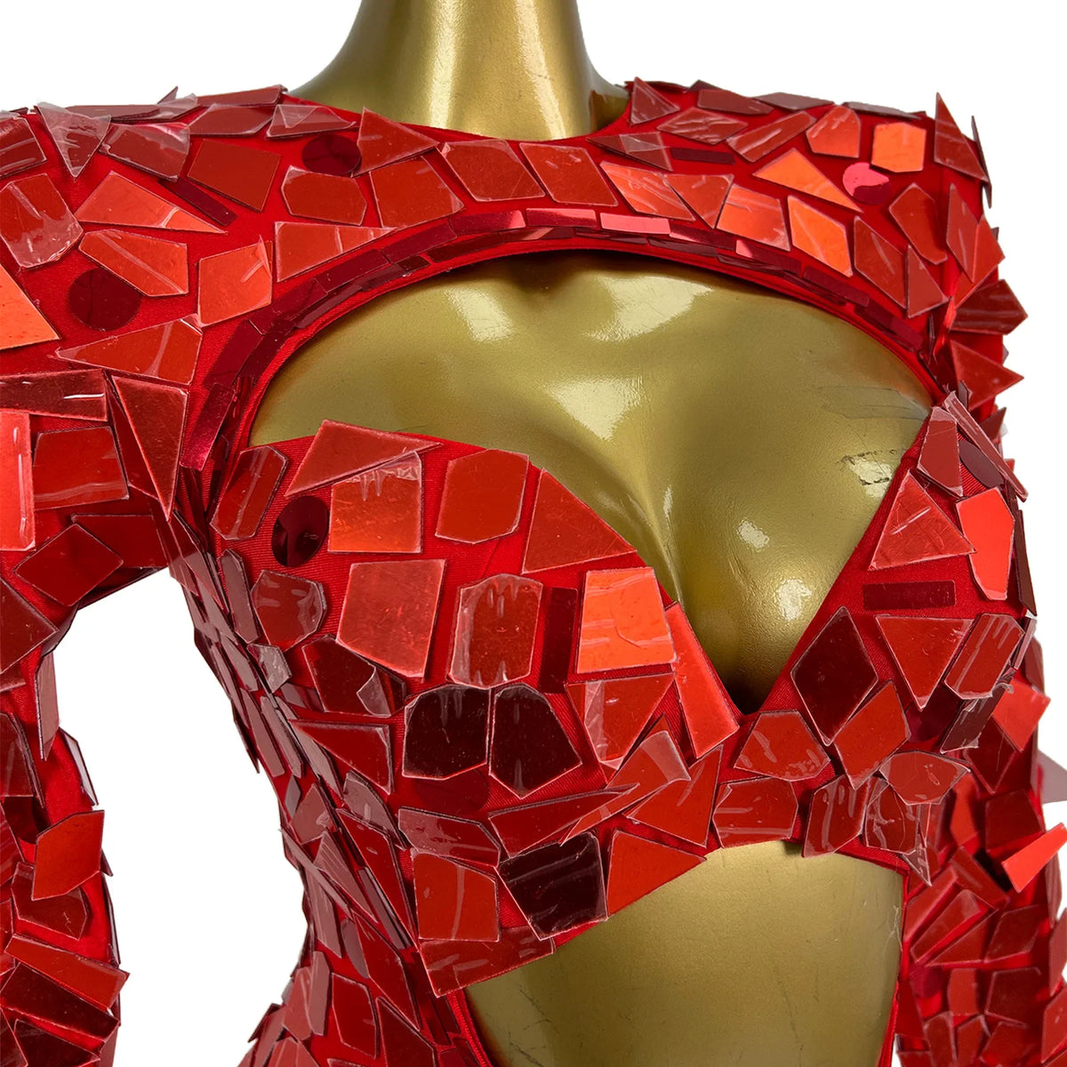 Sequin Cutout Festival Bodysuit