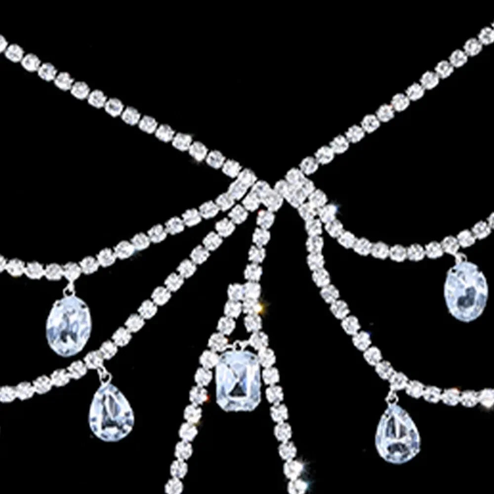Crystal Chest Chain Body Jewelry