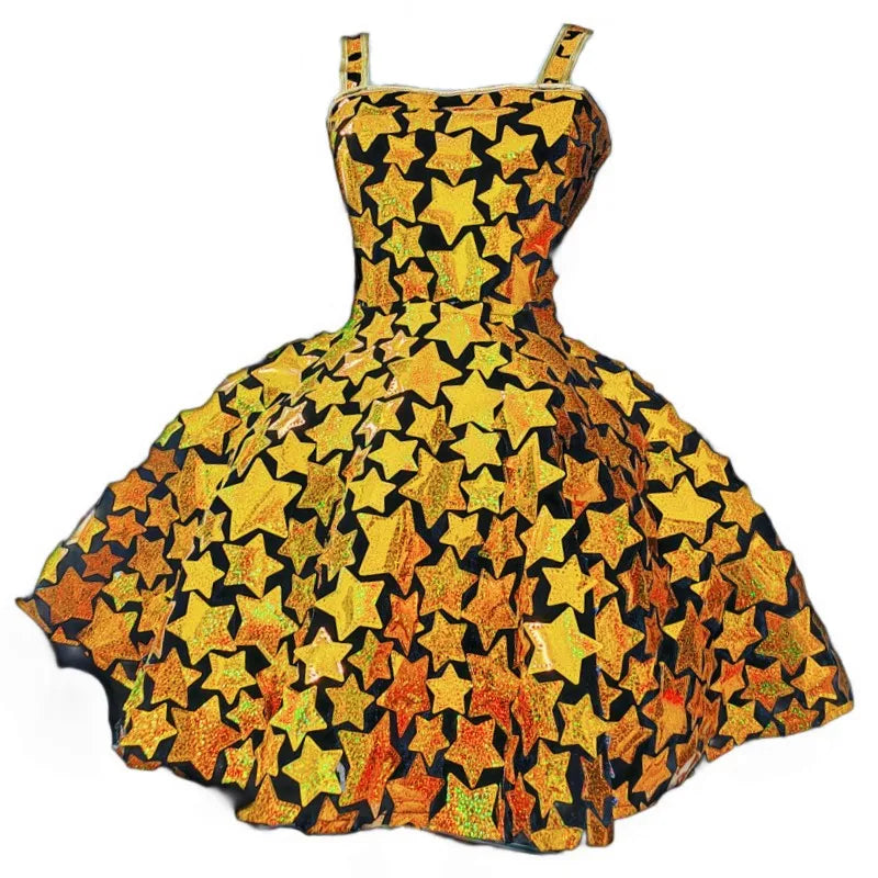 Sequin Flared Mini Dress