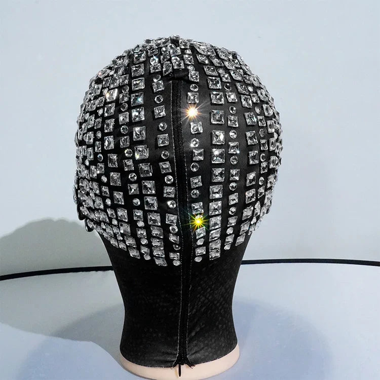 Crystal Rhinestone Festival Face Mask