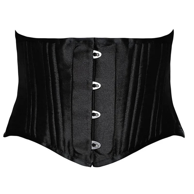 24 Steel Bone Underbust Corset Heavy Duty Waist Trainer Cincher Bustier