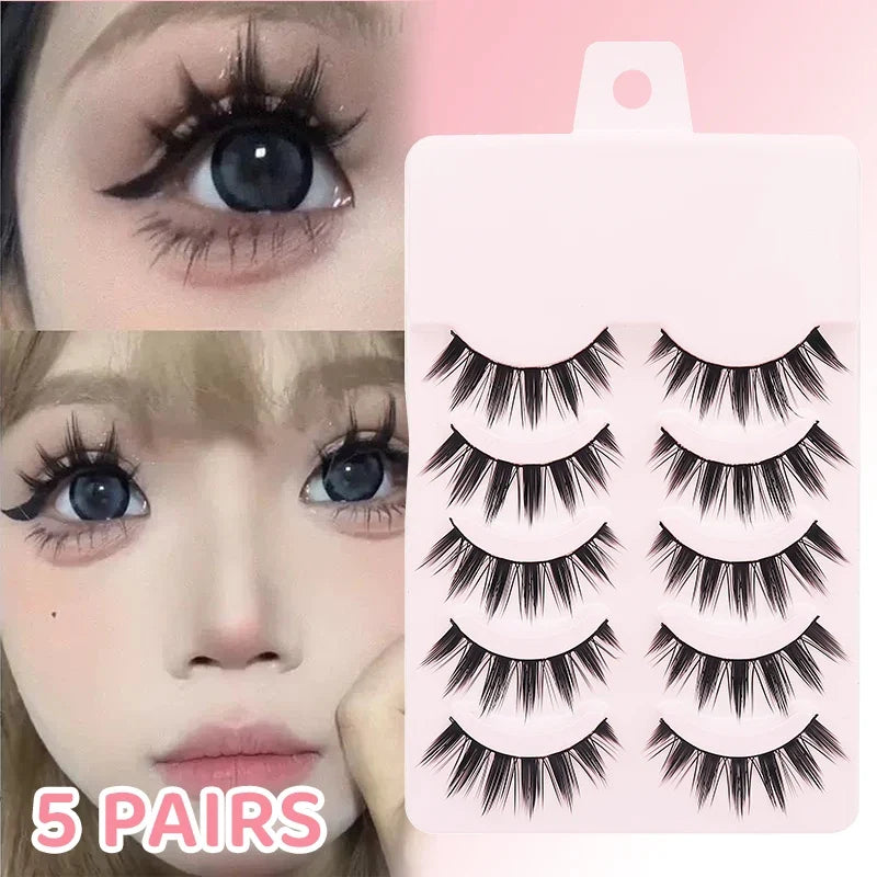 Manga Wispy Strip Lashes | 5-Pair Set