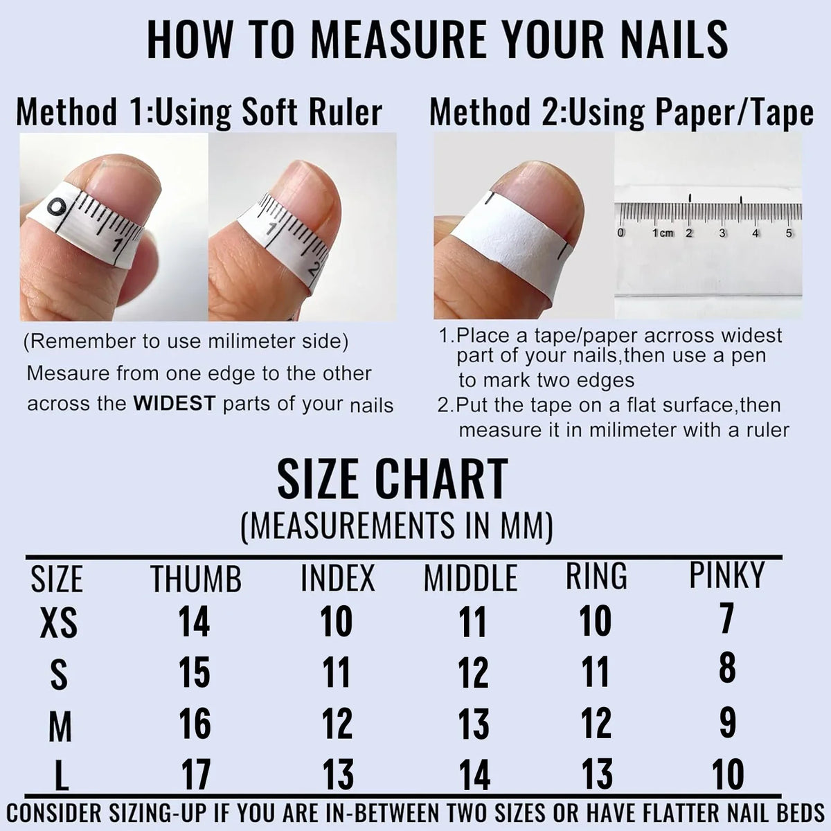 Blue Aurora Mermaid Press-On Nails | Almond, 10 Pieces