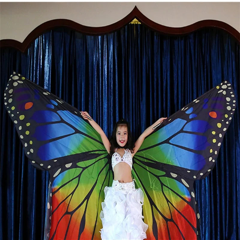 Festival Butterfly Wings with Telescopic Sticks