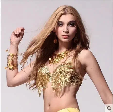 Beaded Sequin Tassel Festival Top