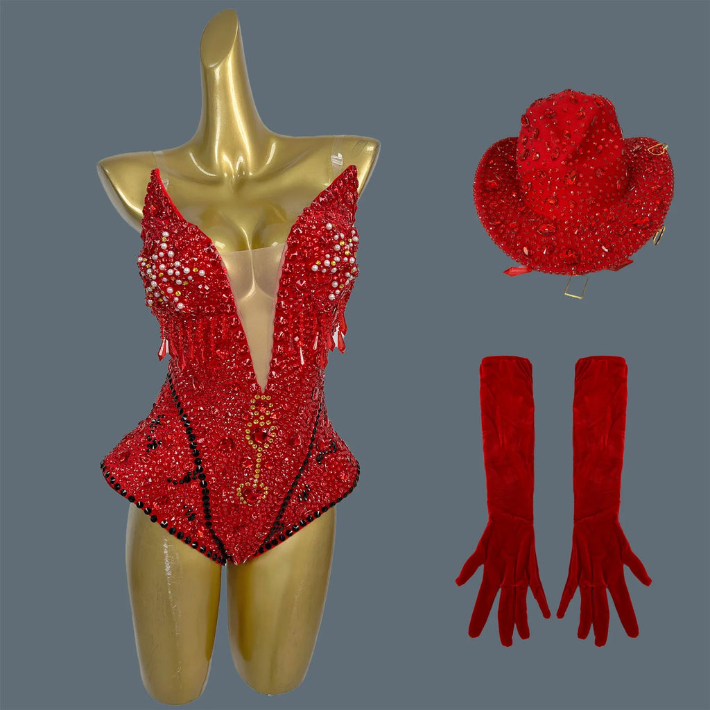 Vaquera Showgirl Three-Piece Festival Set