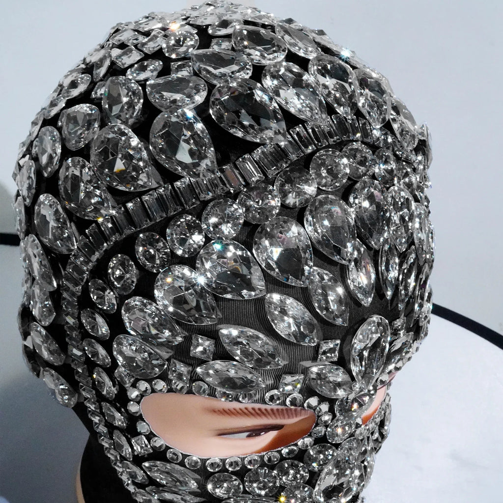Crystal Rhinestone Festival Face Mask