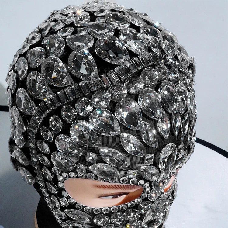 Crystal Rhinestone Festival Face Mask
