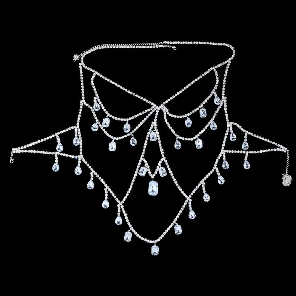 Crystal Chest Chain Body Jewelry