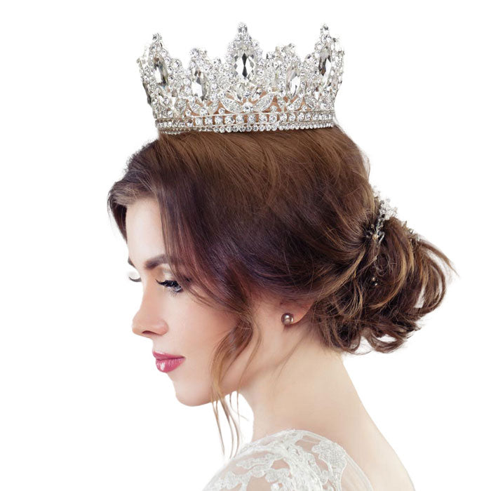 Marquise Crystal Pageant Crown Tiara