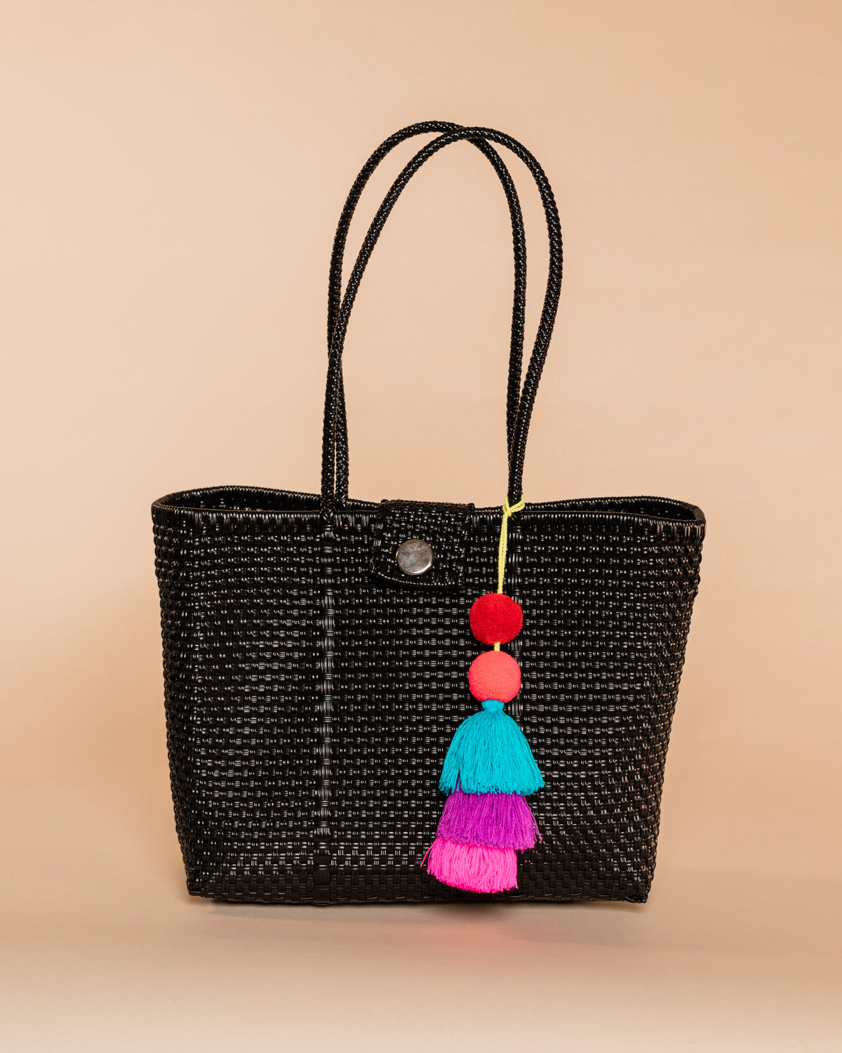 Solid Black Hombro Bag