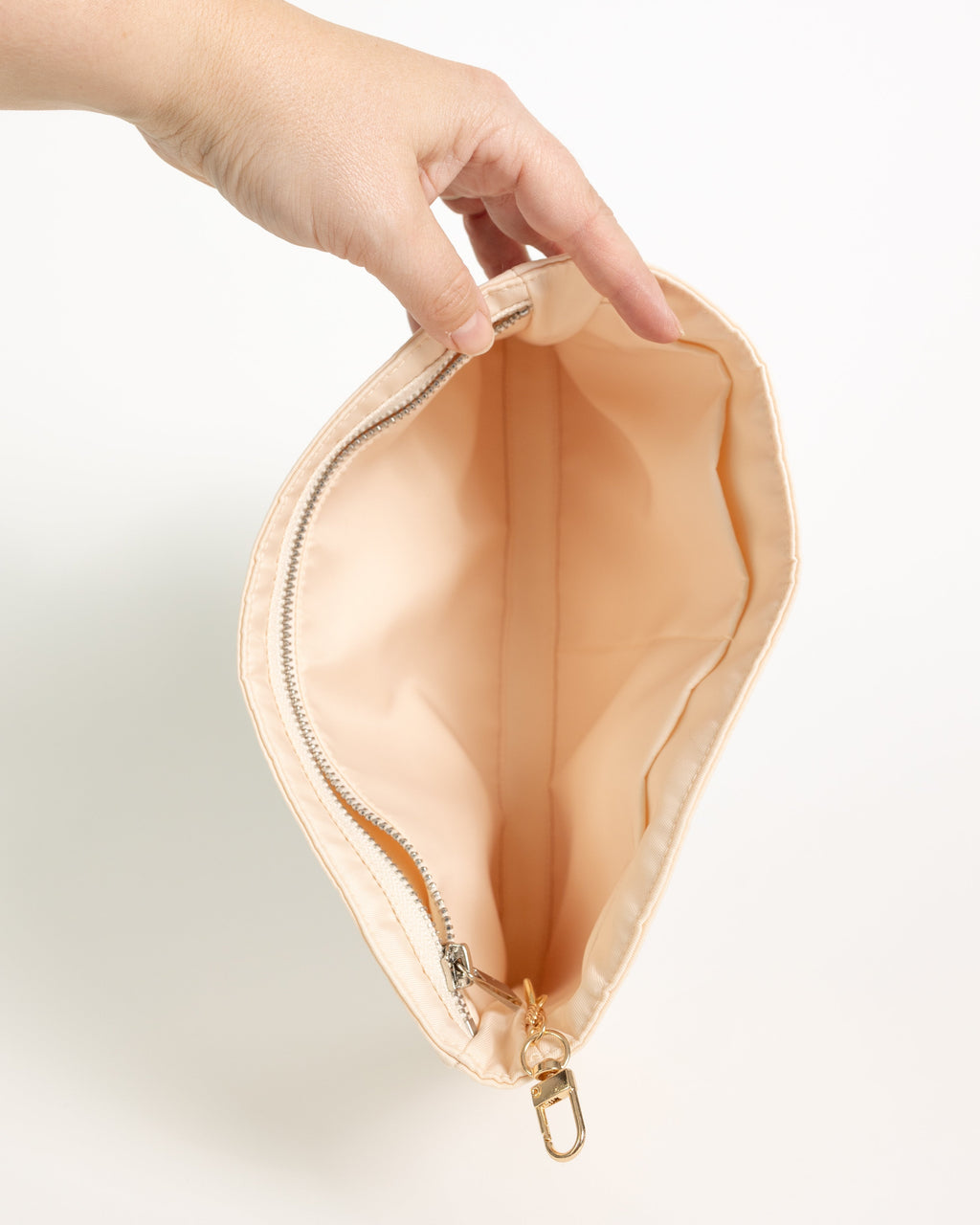 Cream Clutch Organizer