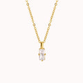 Vivian Baguette Pendant Necklace