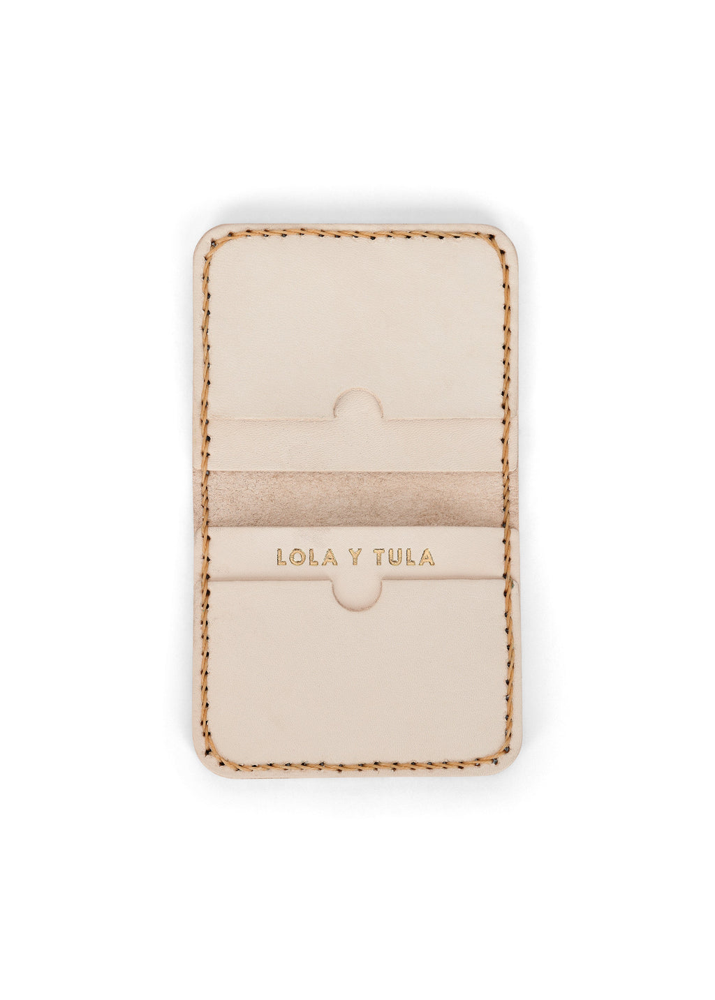 Leather Cardholder Wallet Sand