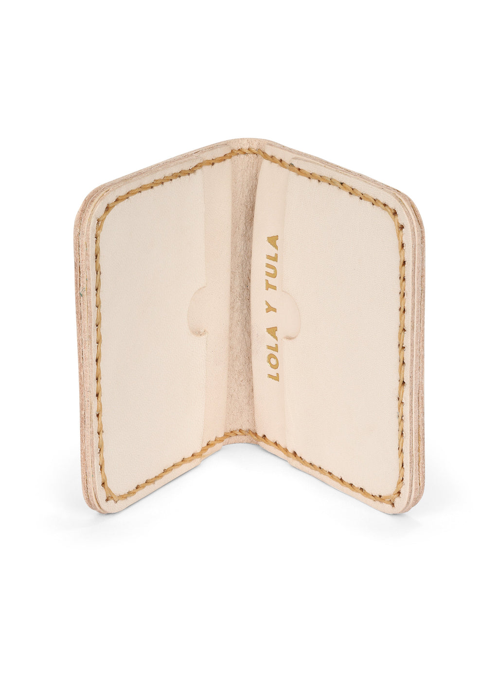 Leather Cardholder Wallet Sand