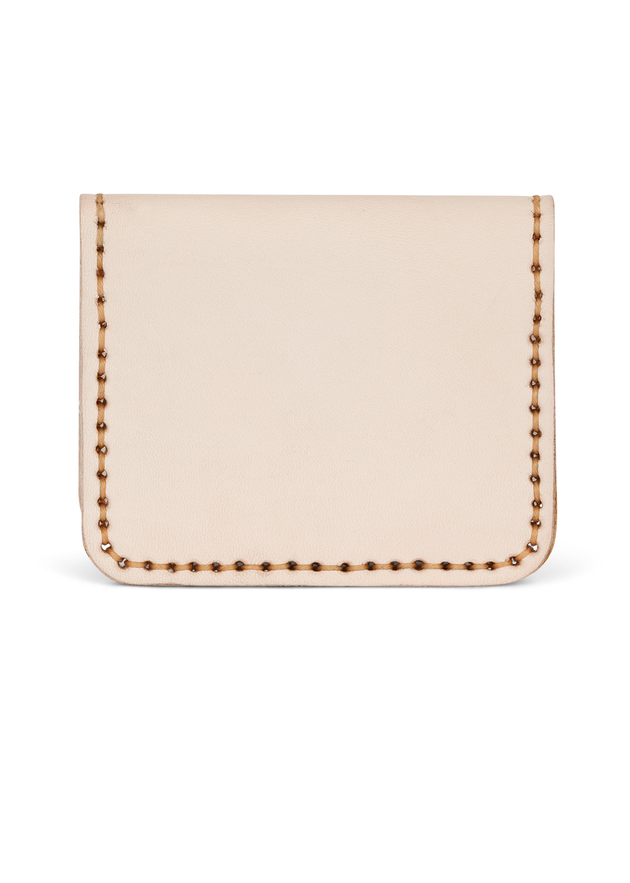 Leather Cardholder Wallet Sand