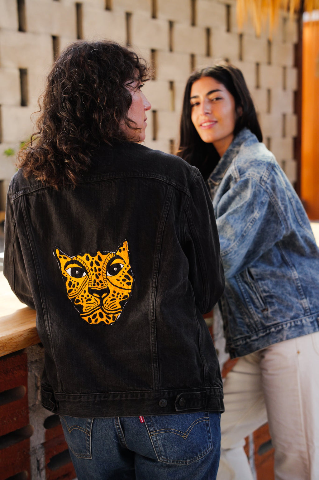 Vintage Levi Denim Jaguar Jacket Black