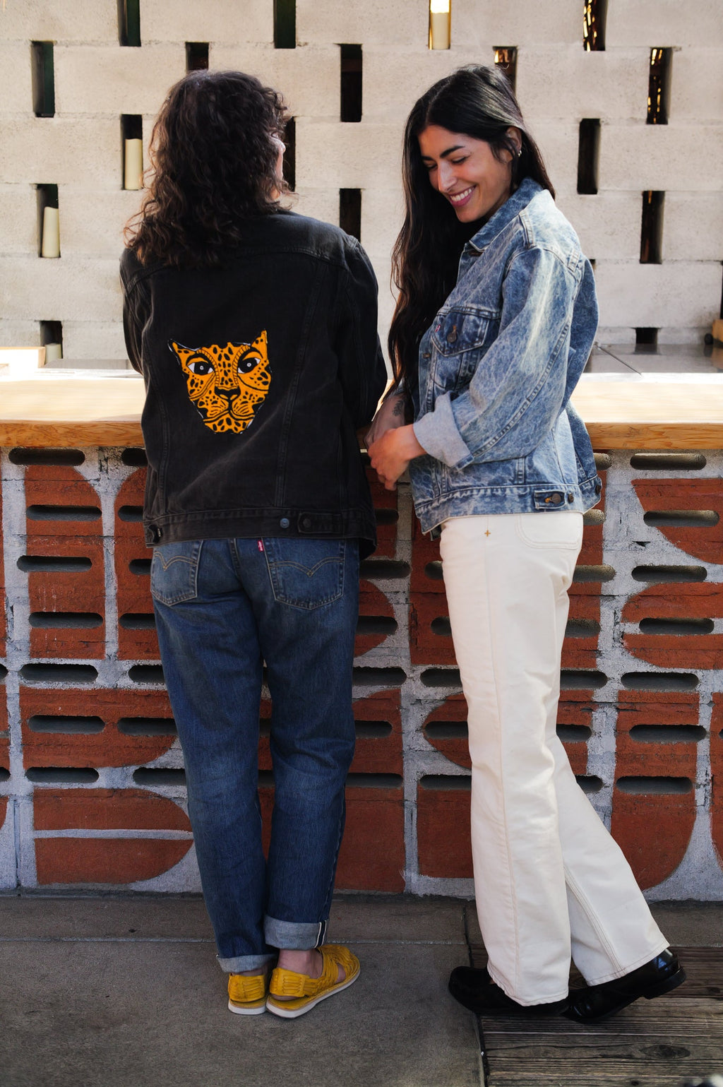Vintage Levi Denim Jaguar Jacket Black