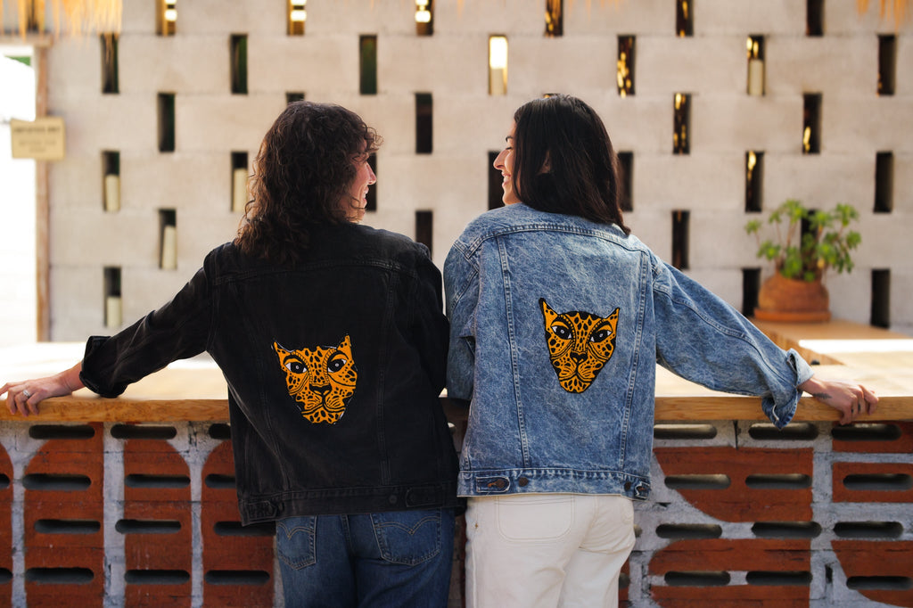 Vintage Levi Denim Jaguar Jacket Black