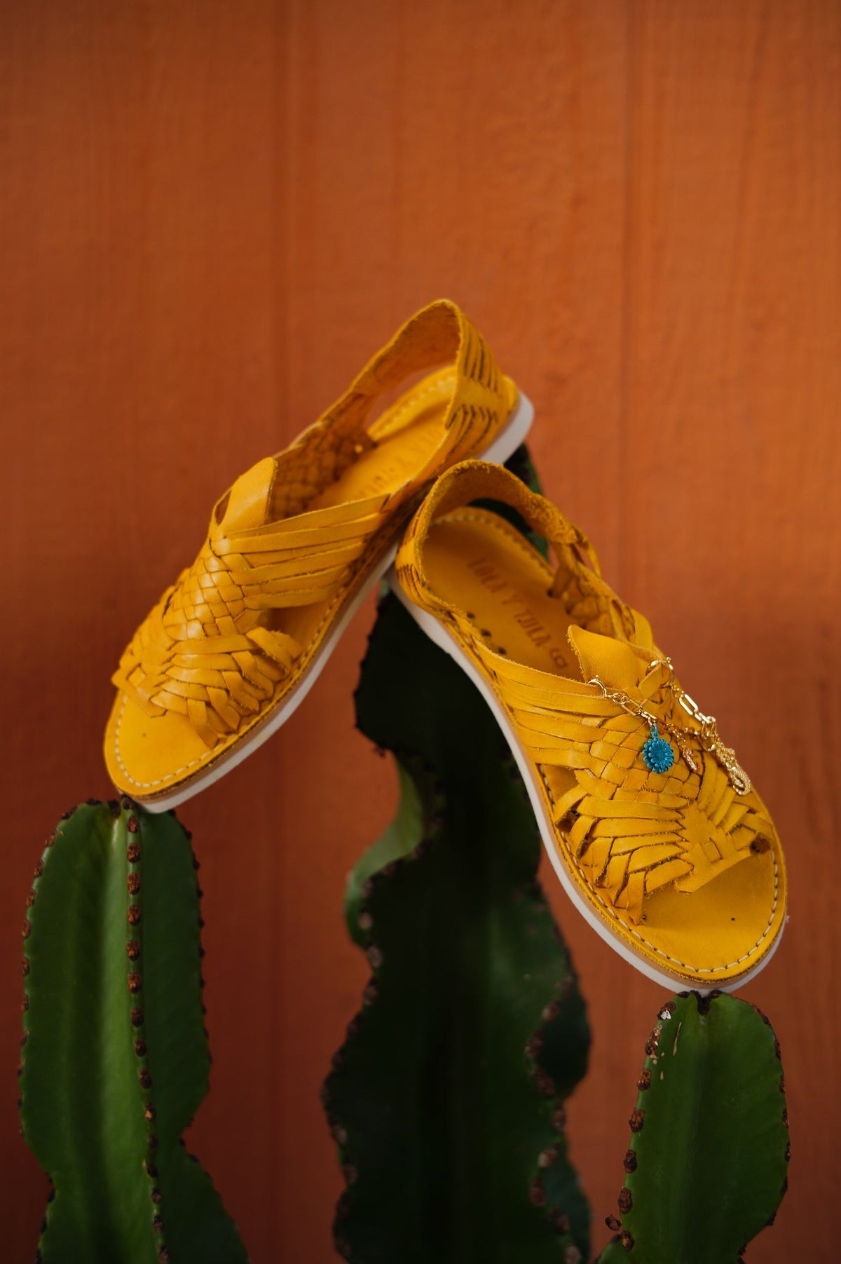 Yellow Leather Pachuco Huarache - FINAL SALE