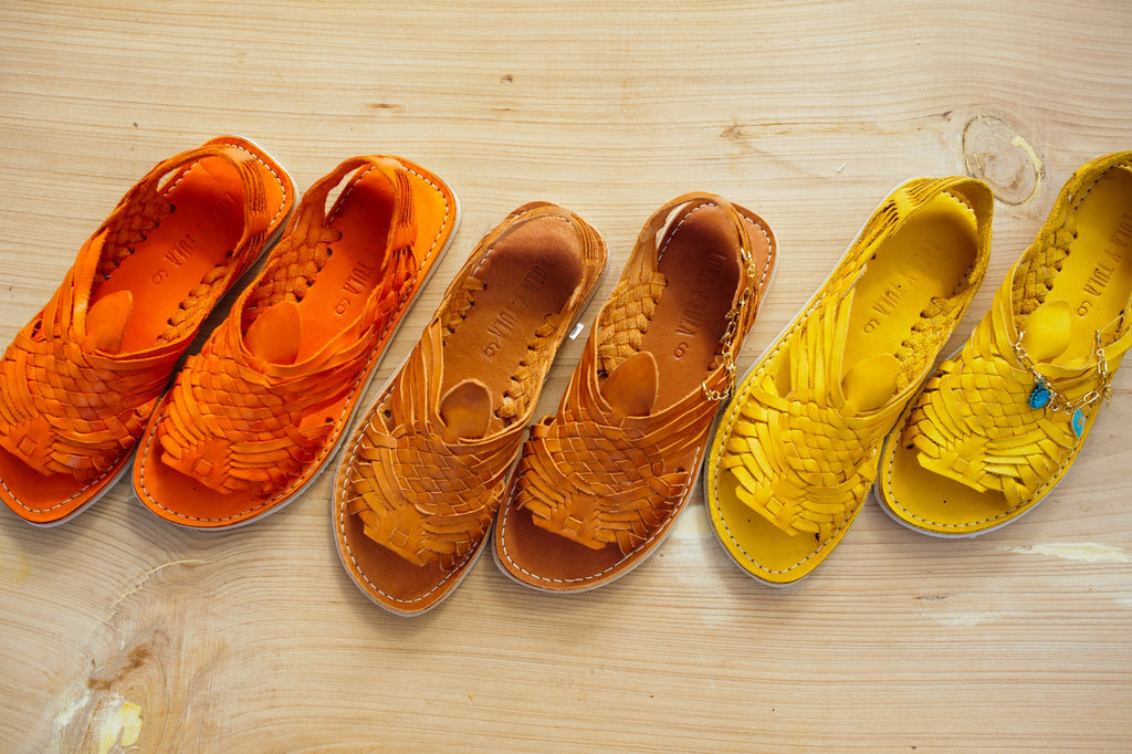 Yellow Leather Pachuco Huarache - FINAL SALE