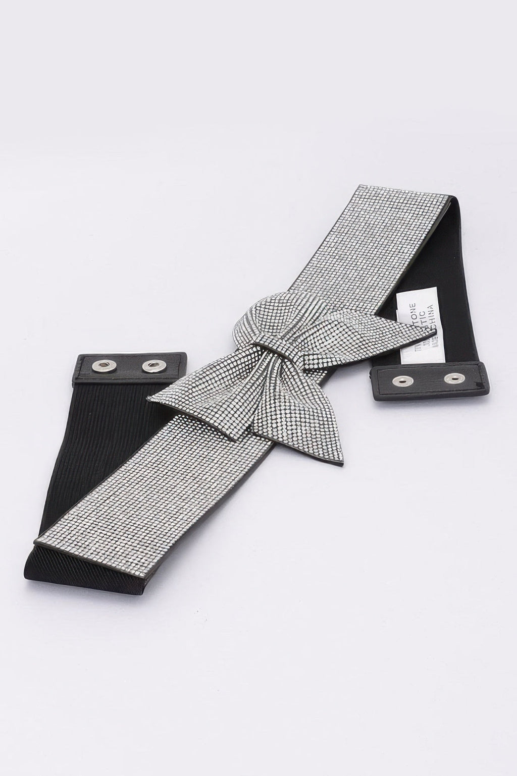 Rhinestone Ribbon Elastic Belt