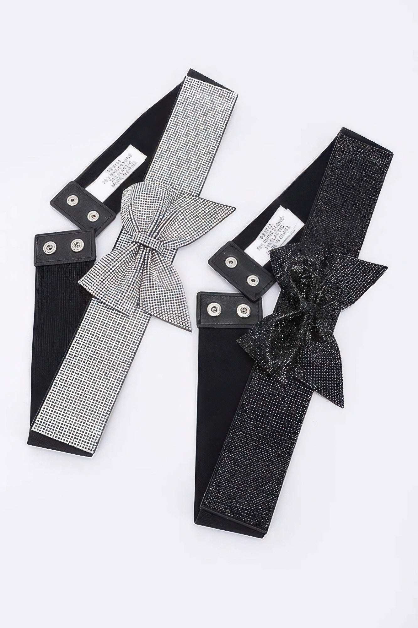 Rhinestone Ribbon Elastic Belt