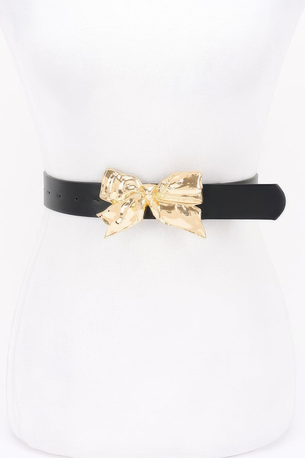 Metal Ribbon Buckle Belt
