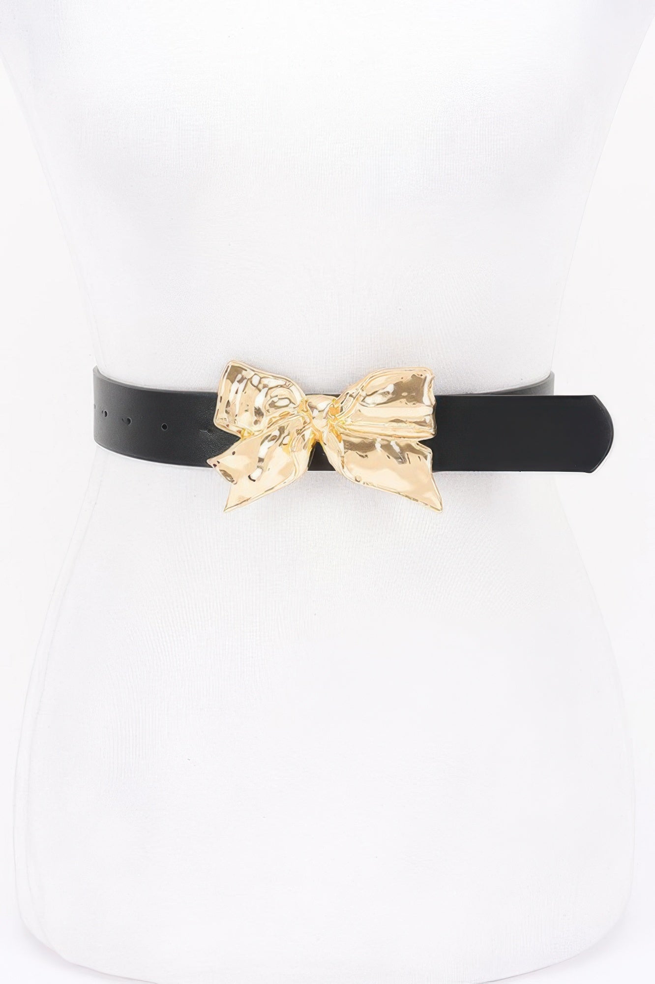Metal Ribbon Buckle Belt